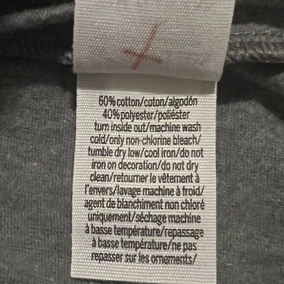 PINK Campus Indiana University IU Hoosiers Collegiate T-Shirt Gray Red XS EUC - Picture 6 of 6